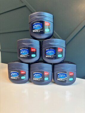 6 PACK Vaseline Blue Seal Men Cooling Petroleum Jelly 100ML